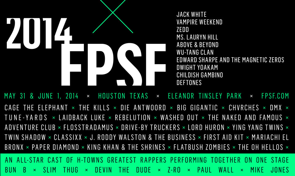 Free Press Summer Fest 2014 — Free Press Summer Fest 2014 lineup announcement, as published wide on the festival site.