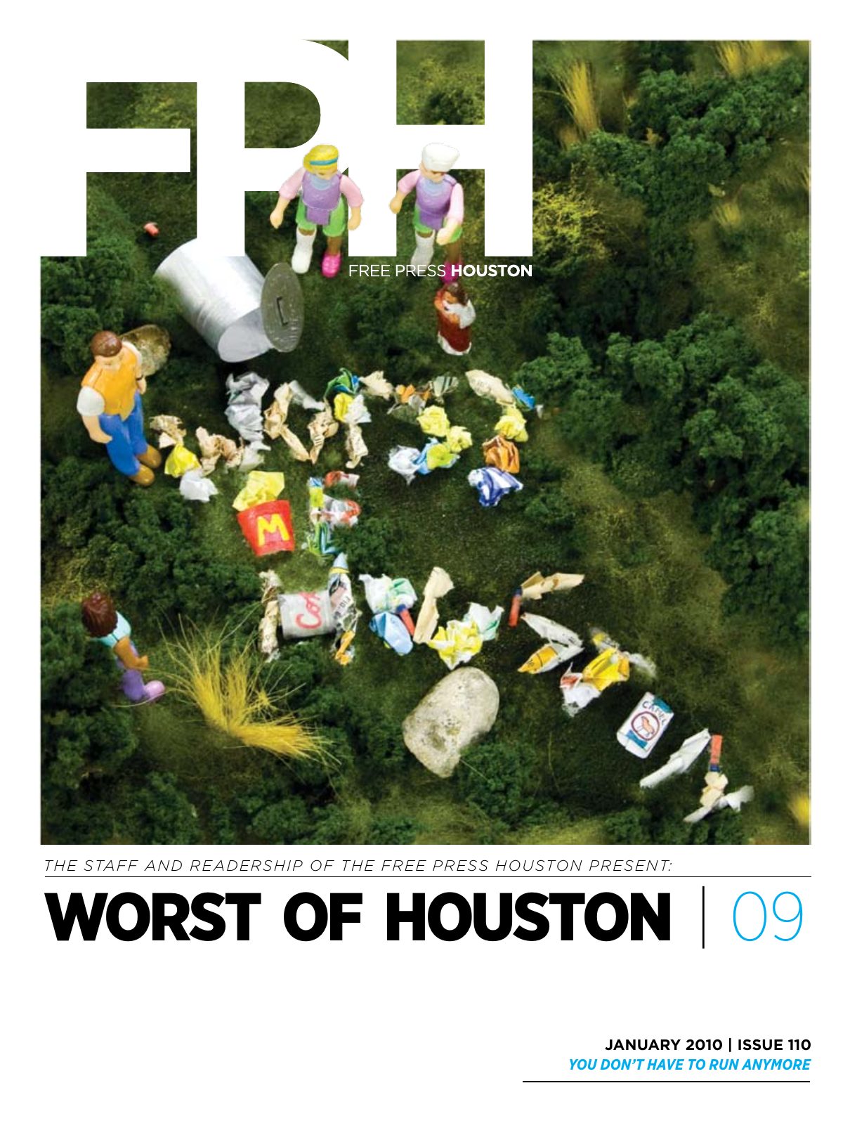 Free Press Houston cover, JANUARY 2010