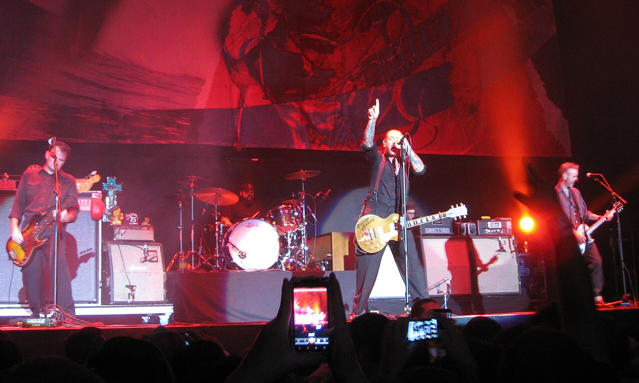 Social Distortion, sourced portrait photograph (2011)