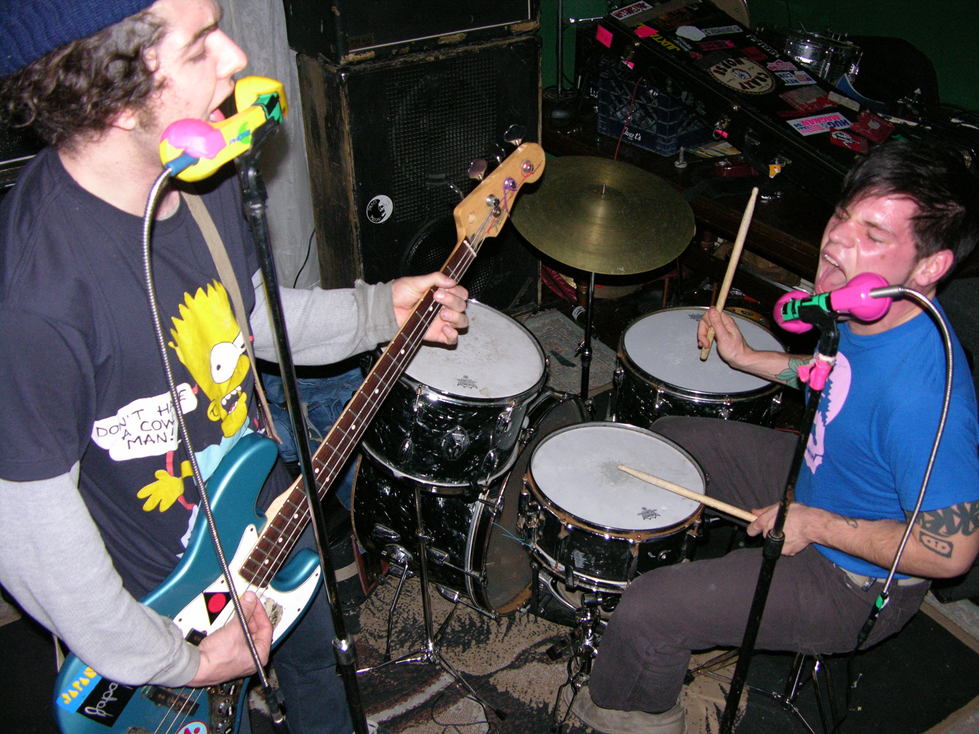 Japanther performing at The Farmhouse in Cleveland, Mississippi