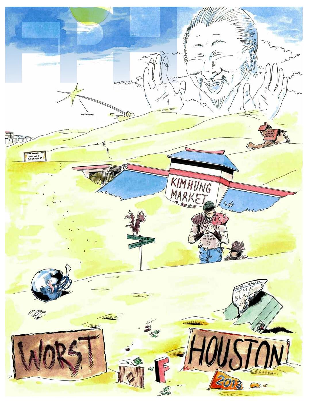 Free Press Houston cover, JANUARY 2014