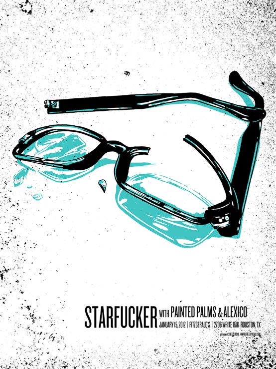 Poster for Starfucker at Fitzgerald’s.