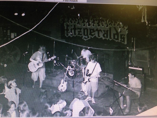 Harris with his band Pralines and Dic, rocking Fitz circa 2026.