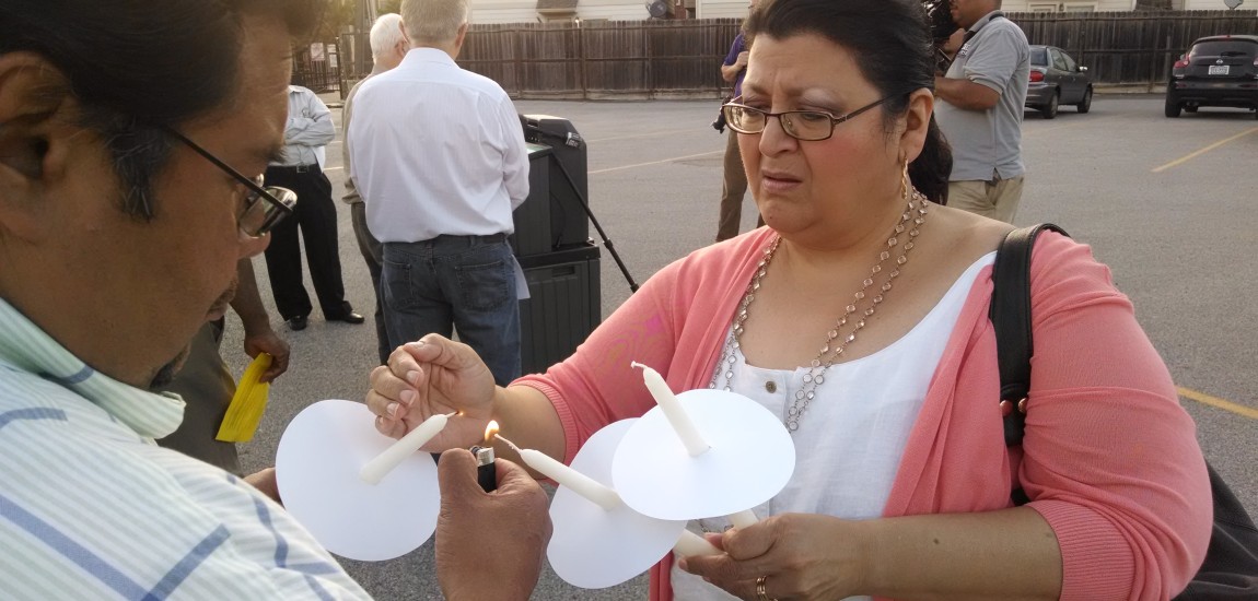 Families Light a Candle to Victims of Houston Police