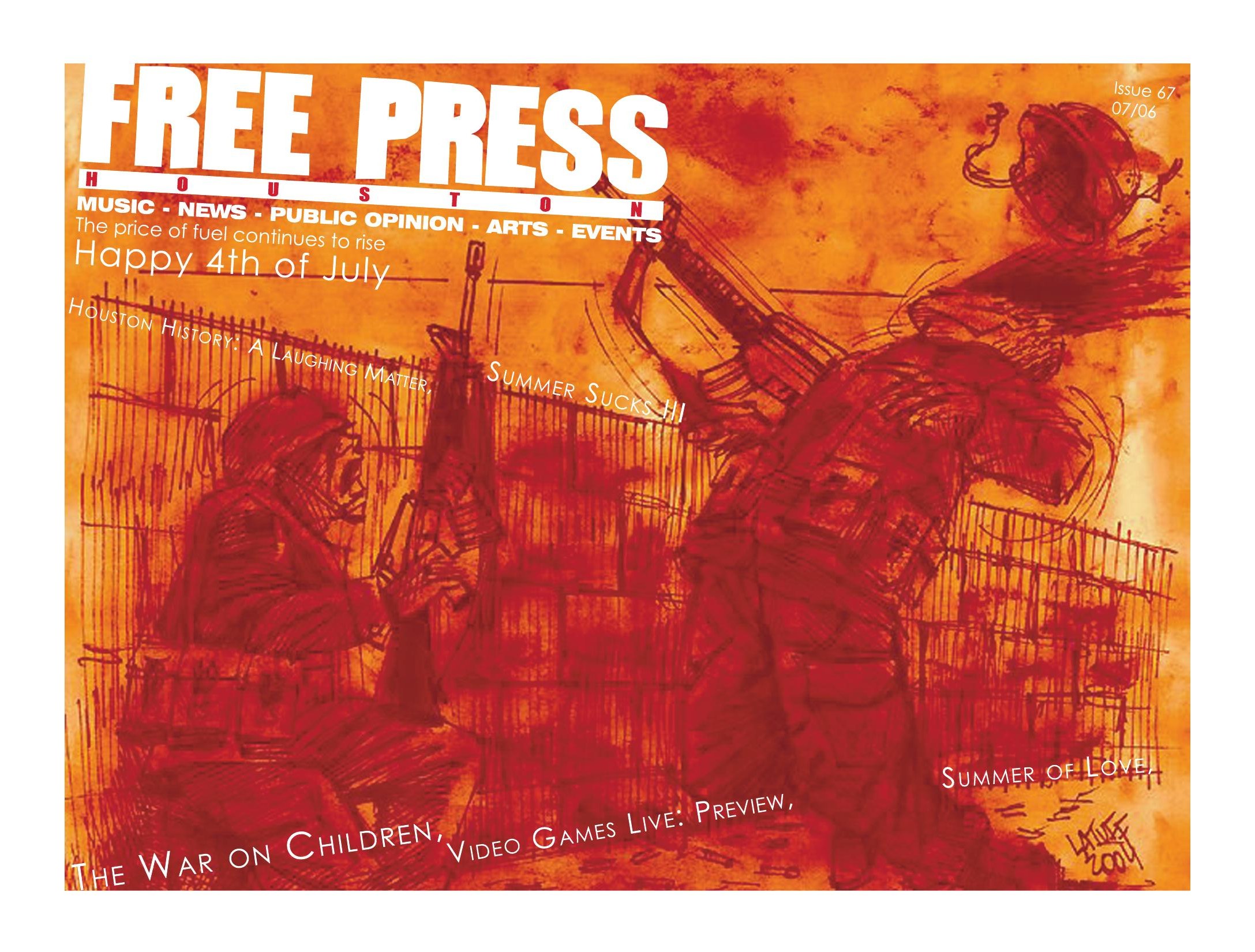 Free Press Houston cover, July 2006