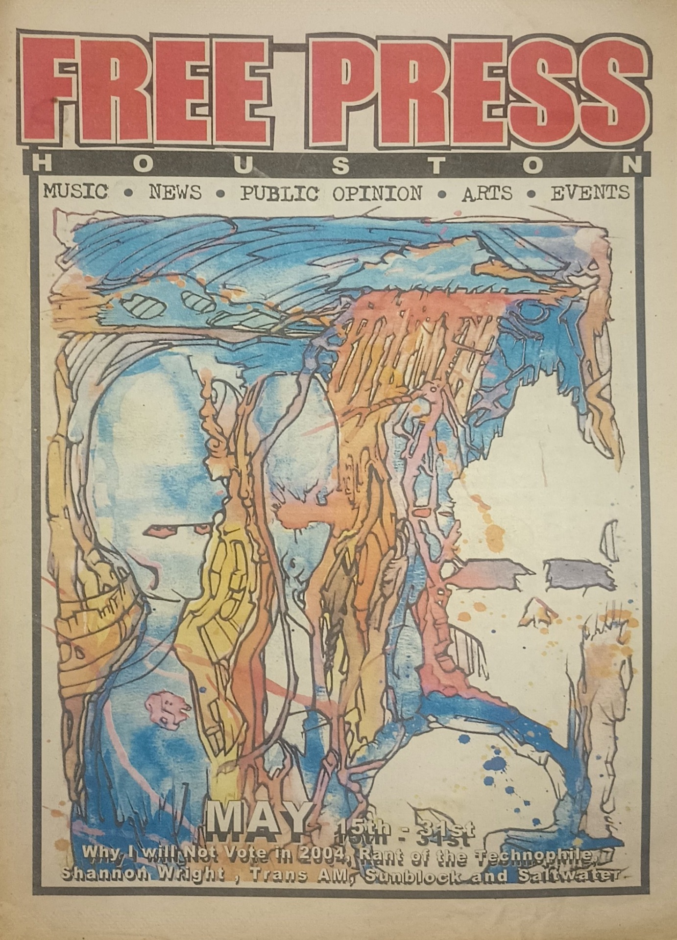 Free Press Houston cover, MAY 2004