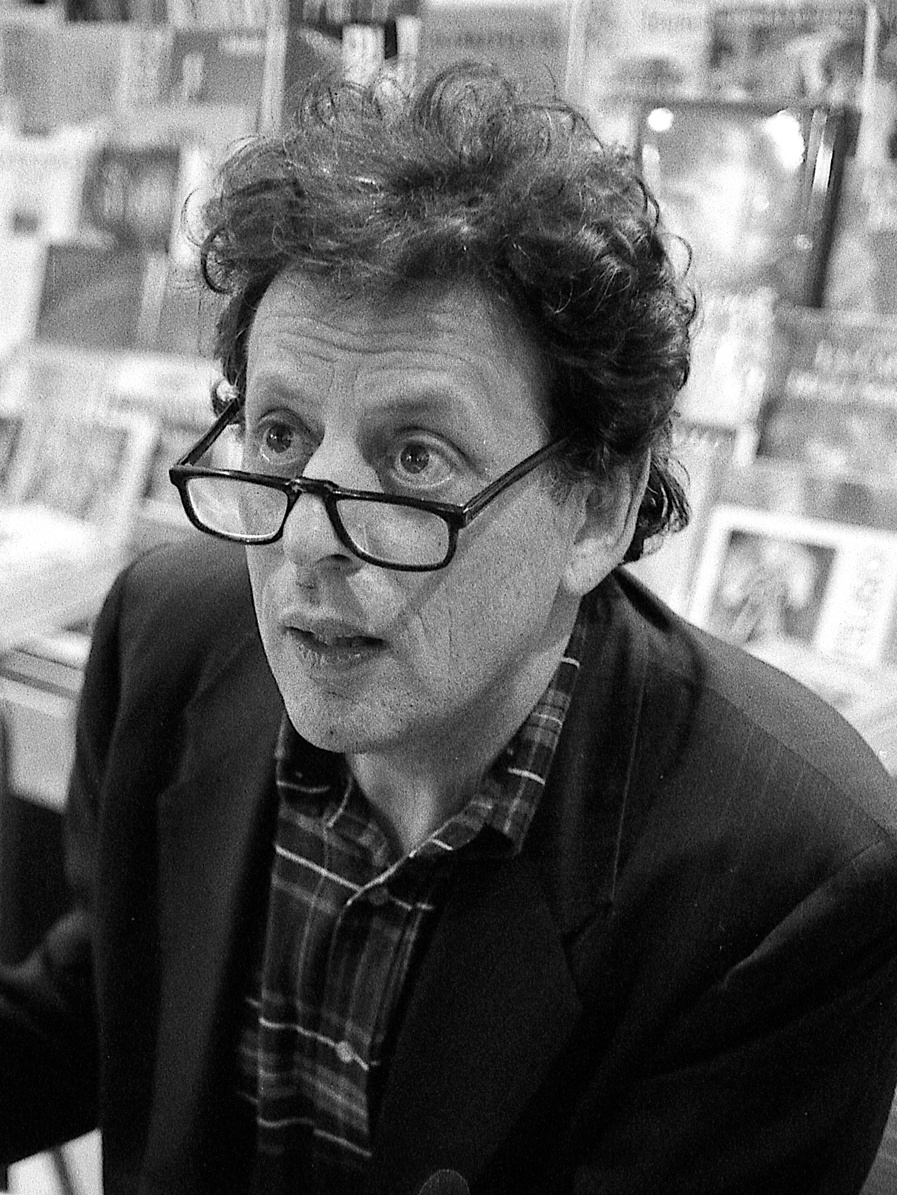 Philip Glass, sourced portrait photograph (2006)