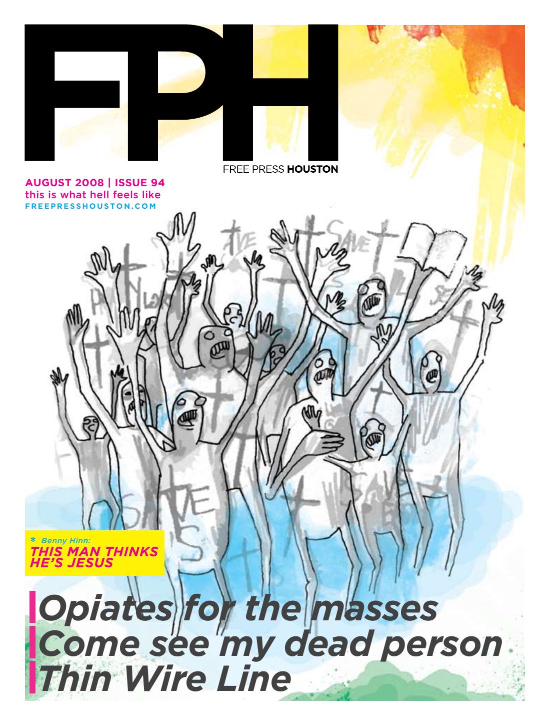 Free Press Houston cover, AUGUST 2008