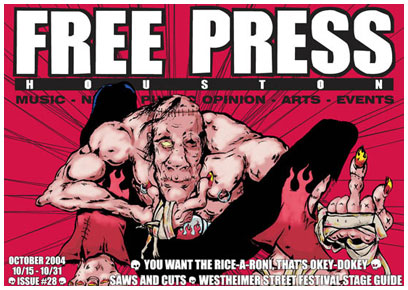 Free Press Houston cover, OCTOBER 2004