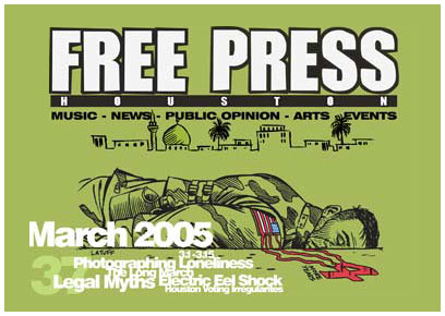 Free Press Houston cover, MARCH 2005
