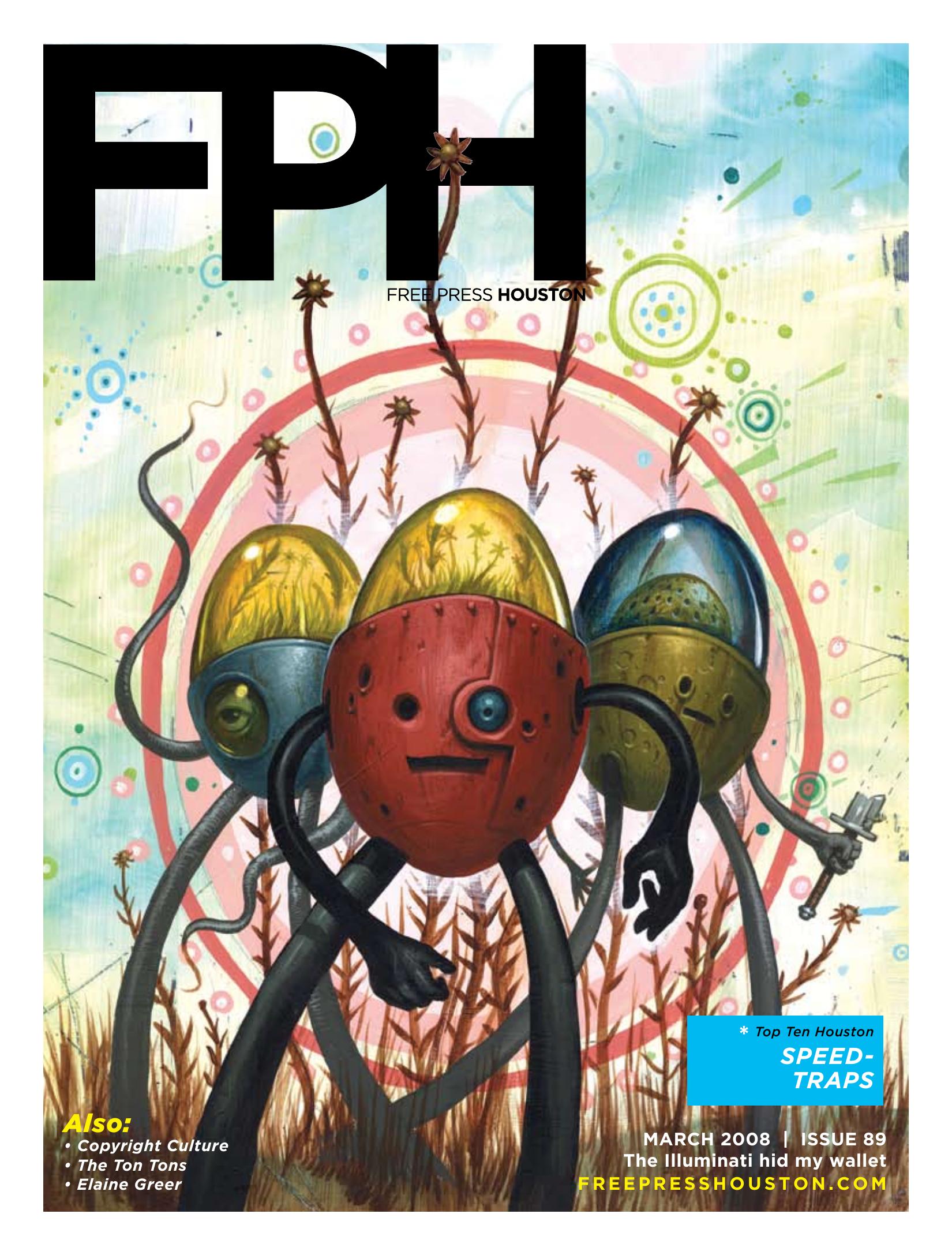 Free Press Houston cover, MARCH 2008