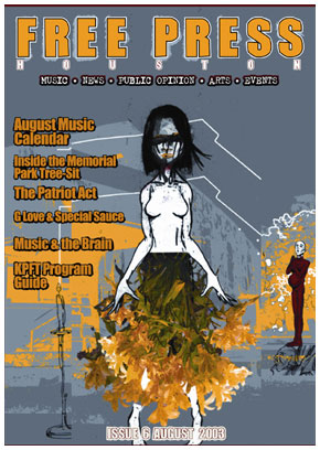 Free Press Houston cover, AUGUST 2003