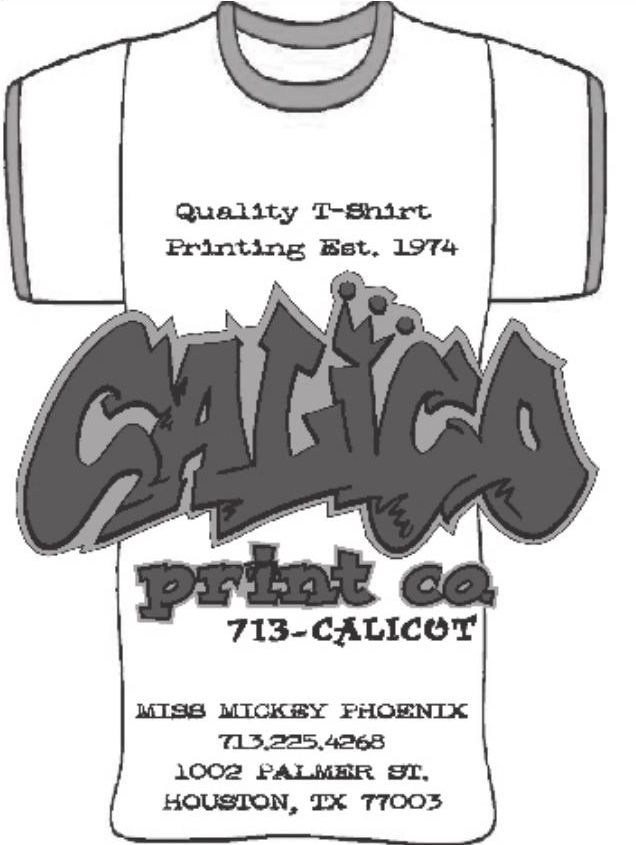 Advertisement: Quality T-Shirt Printing Est. 1974, Free Press Houston 2005.08, PDF page 32