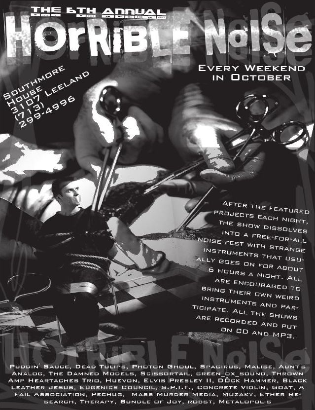 Advertisement: THE 6TH ANNUAL HORRIBLE NOISE, Free Press Houston 2005.10b, PDF page 13