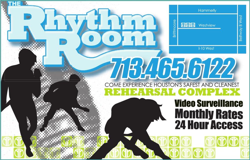 Advertisement: COME EXPERIENCE HOUSTON’S SAFEST AND CLEANEST REHEARSAL COMPLEX, Free Press Houston 2005.10b, PDF page 2