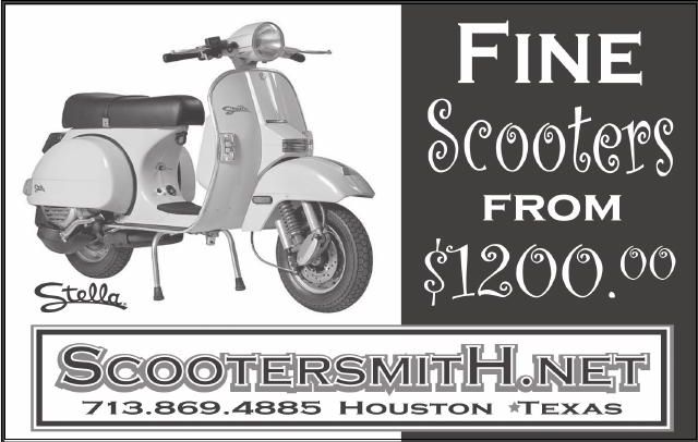 Advertisement: FINE Scooters FROM $1200.00, Free Press Houston 2005.10b, PDF page 5