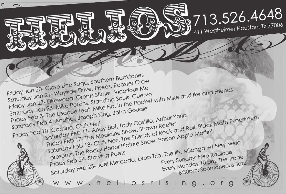 Advertisement: HELIOS, Free Press Houston 2006.02, PDF page 11