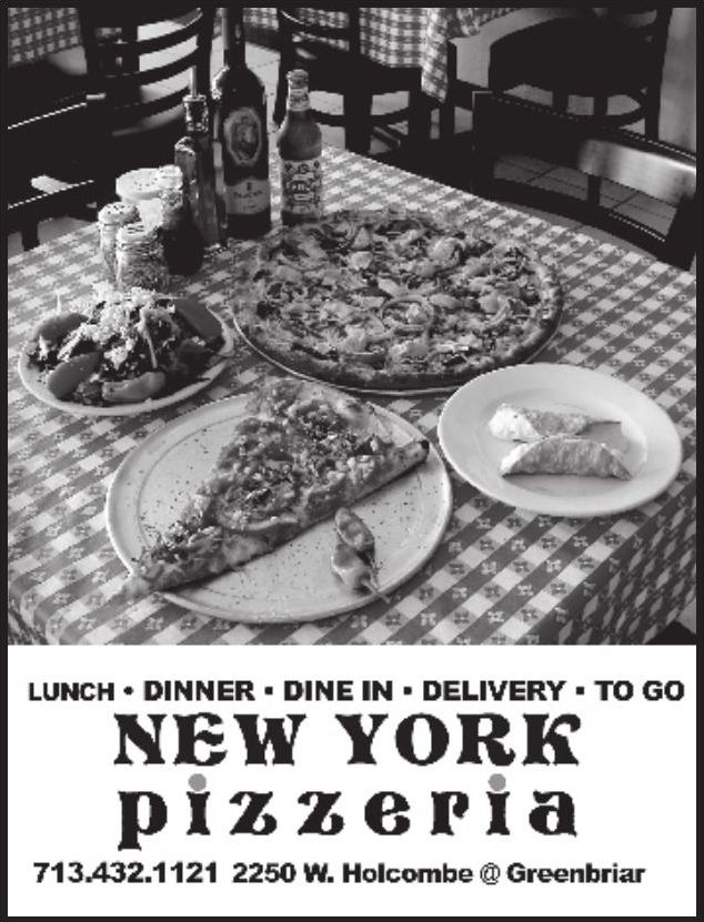 Advertisement: LUNCH • DINNER • DINE IN • DELIVERY • TO GO, Free Press Houston 2006.02, PDF page 5
