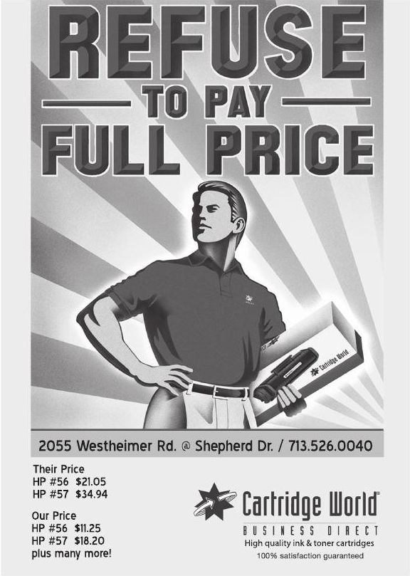 Advertisement: REFUSE TO PAY FULL PRICE, Free Press Houston 2007.06, PDF page 21