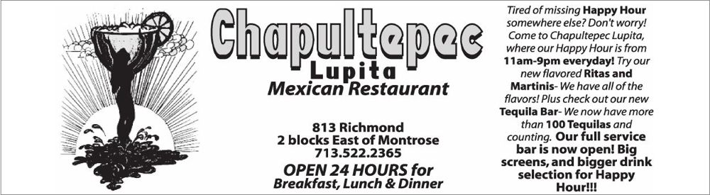 Advertisement: OPEN 24 HOURS for Breakfast, Lunch & Dinner, Free Press Houston 2007.06, PDF page 21