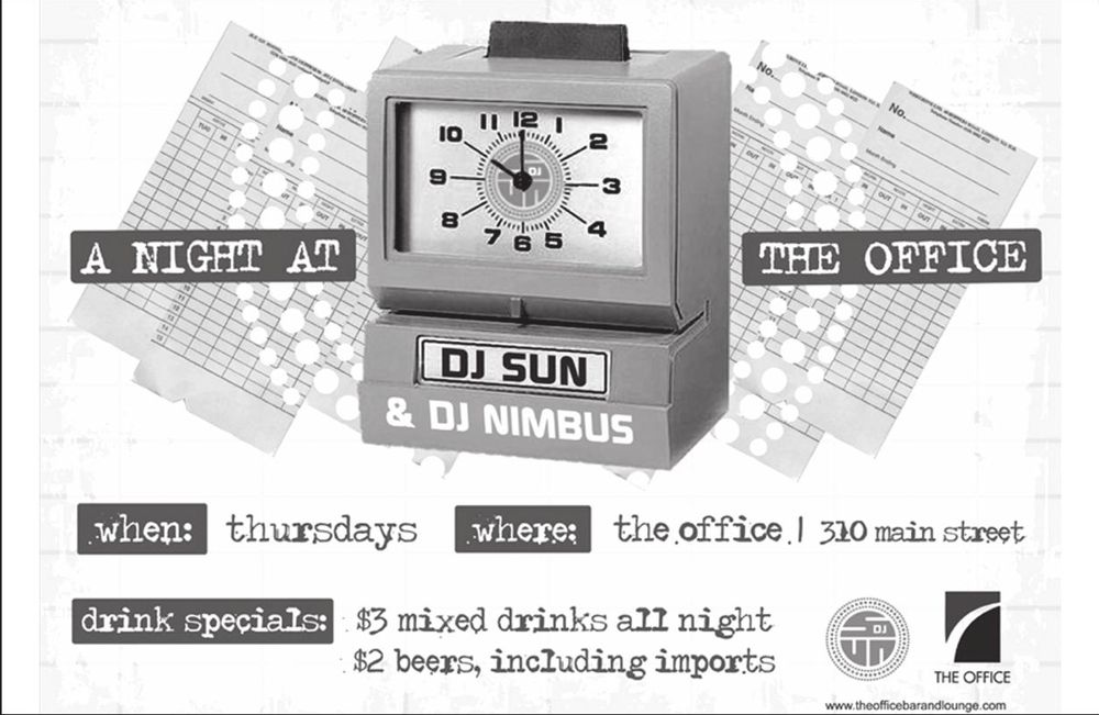 Advertisement: A NIGHT AT THE OFFICE, Free Press Houston 2007.07, PDF page 24
