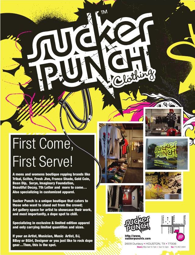 Advertisement: First Come, First Serve!, Free Press Houston 2008.01, PDF page 2