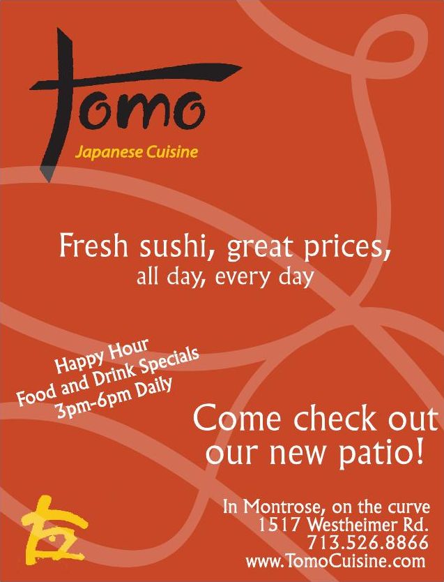 Advertisement: Fresh sushi, great prices, all day, every day, Free Press Houston 2008.01, PDF page 2