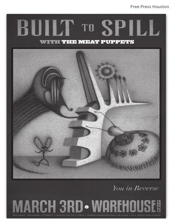 Advertisement: Built to Spill with the Meat Puppets — March 3rd, Warehouse Live, Free Press Houston 2008.03, PDF page 15