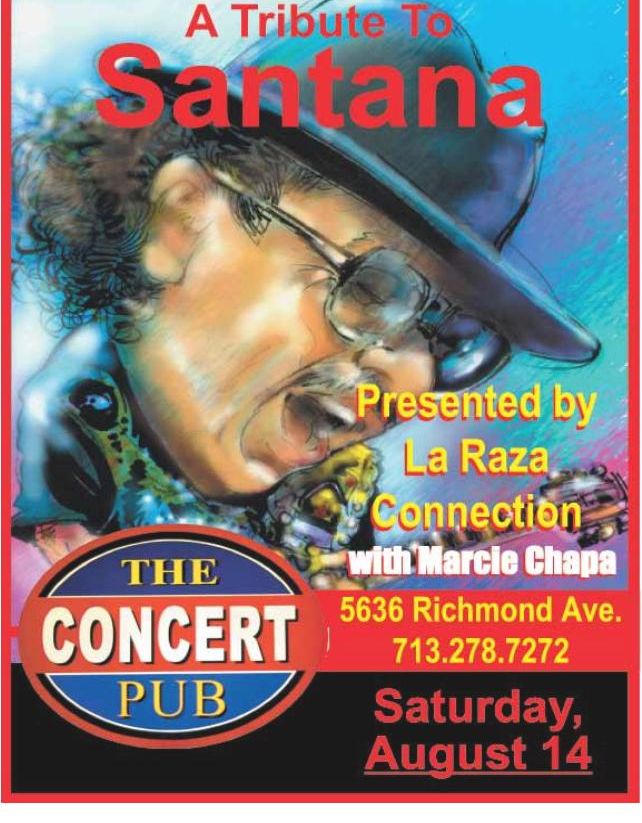 Advertisement: Santana tribute at The Concert Pub, Free Press Houston 2010.08, PDF page 15