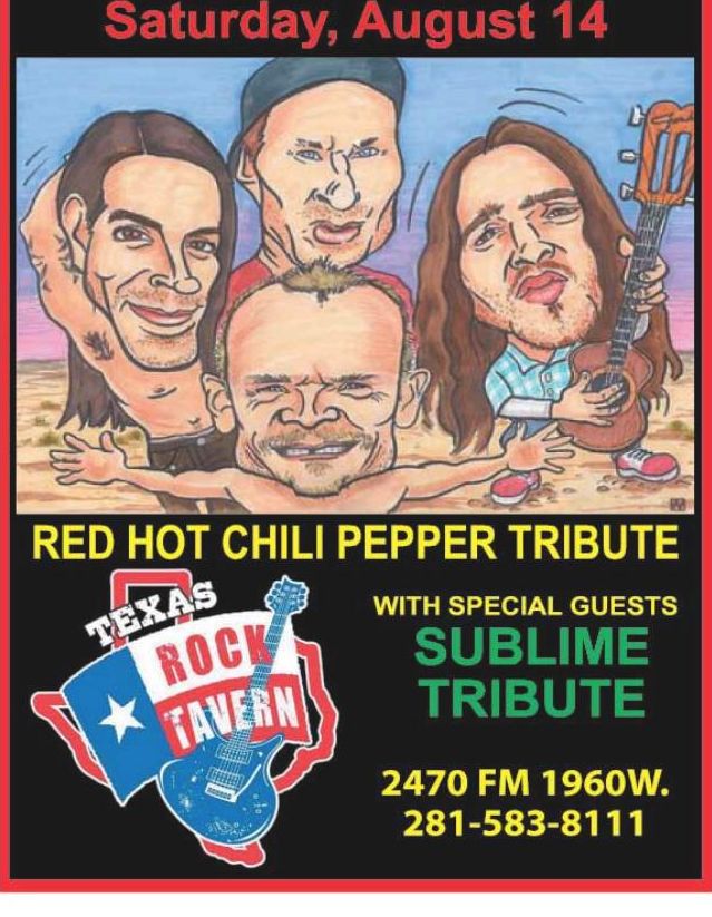 Advertisement: Red Hot Chili Pepper Tribute at Texas Rock Tavern, Free Press Houston 2010.08, PDF page 15