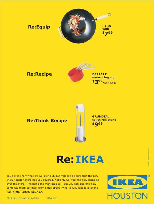 Advertisement: Re: IKEA Houston, Free Press Houston 2010.08, PDF page 19