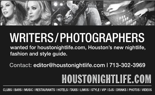 Advertisement: HoustonNightlife.com writers and photographers wanted, Free Press Houston 2010.08, PDF page 7