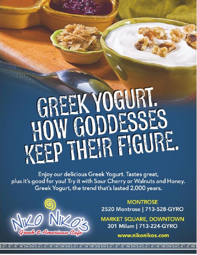 Advertisement: Greek yogurt. How goddesses keep their figure., Free Press Houston 2011.06, PDF page 2