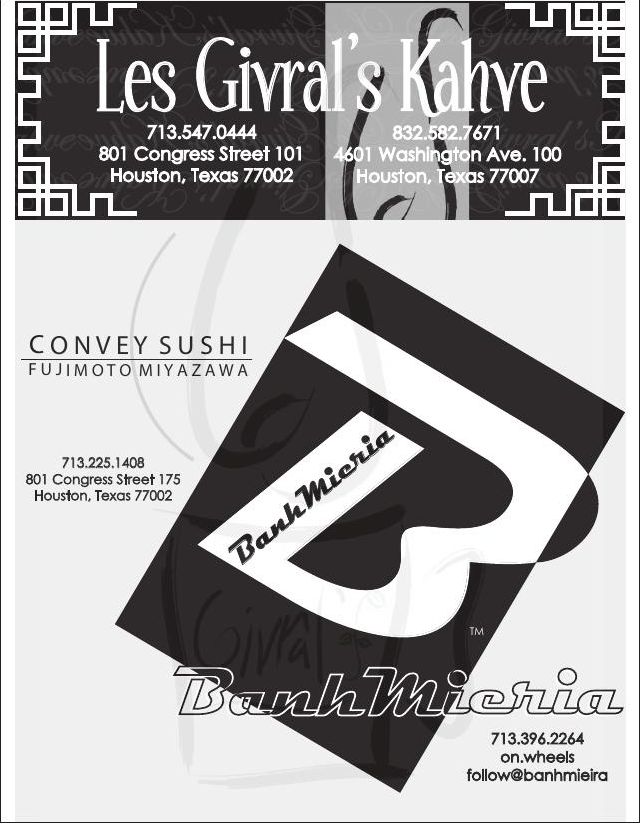 Advertisement: Les Givral’s Kahve, Free Press Houston 2012.06, PDF page 9