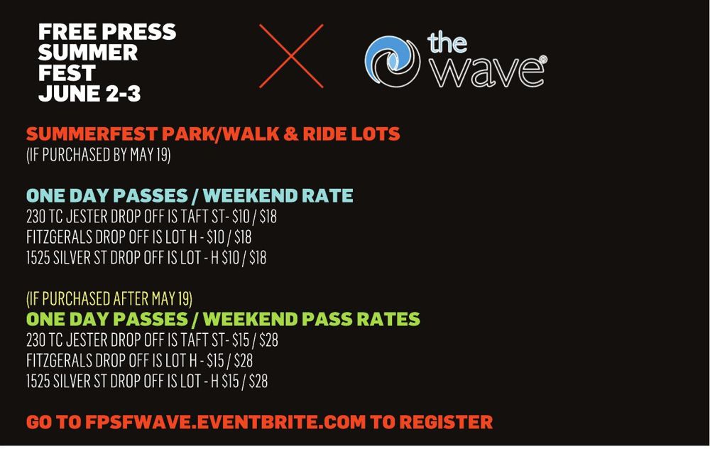 Advertisement: Summerfest Park/Walk & Ride Lots, Free Press Houston 2012.06, PDF page 9