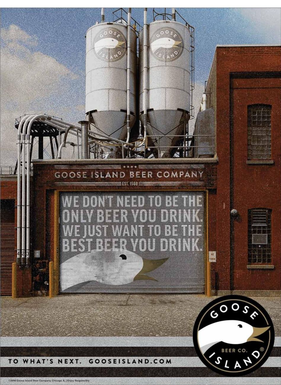 Advertisement: Goose Island Beer Company, Free Press Houston 2014.12, PDF page 40