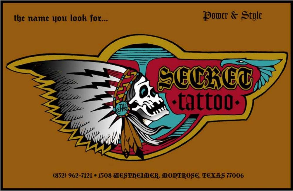 Advertisement: Secret Tattoo, Free Press Houston 2015.01, PDF page 27